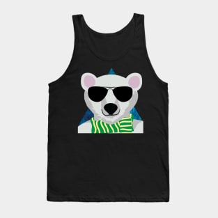 The sunglasses white bear Tank Top